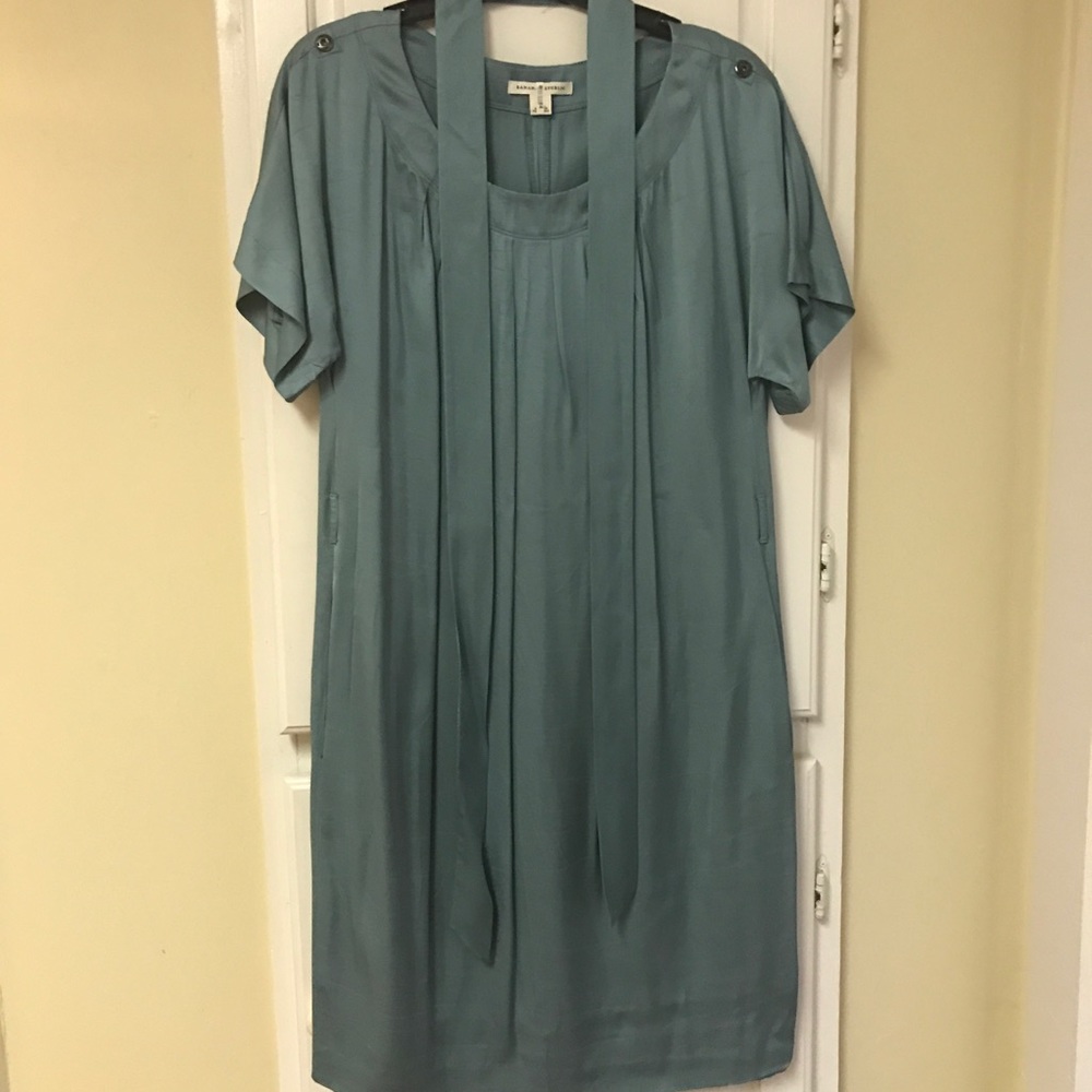 Gorgeous Satin Teal Dress